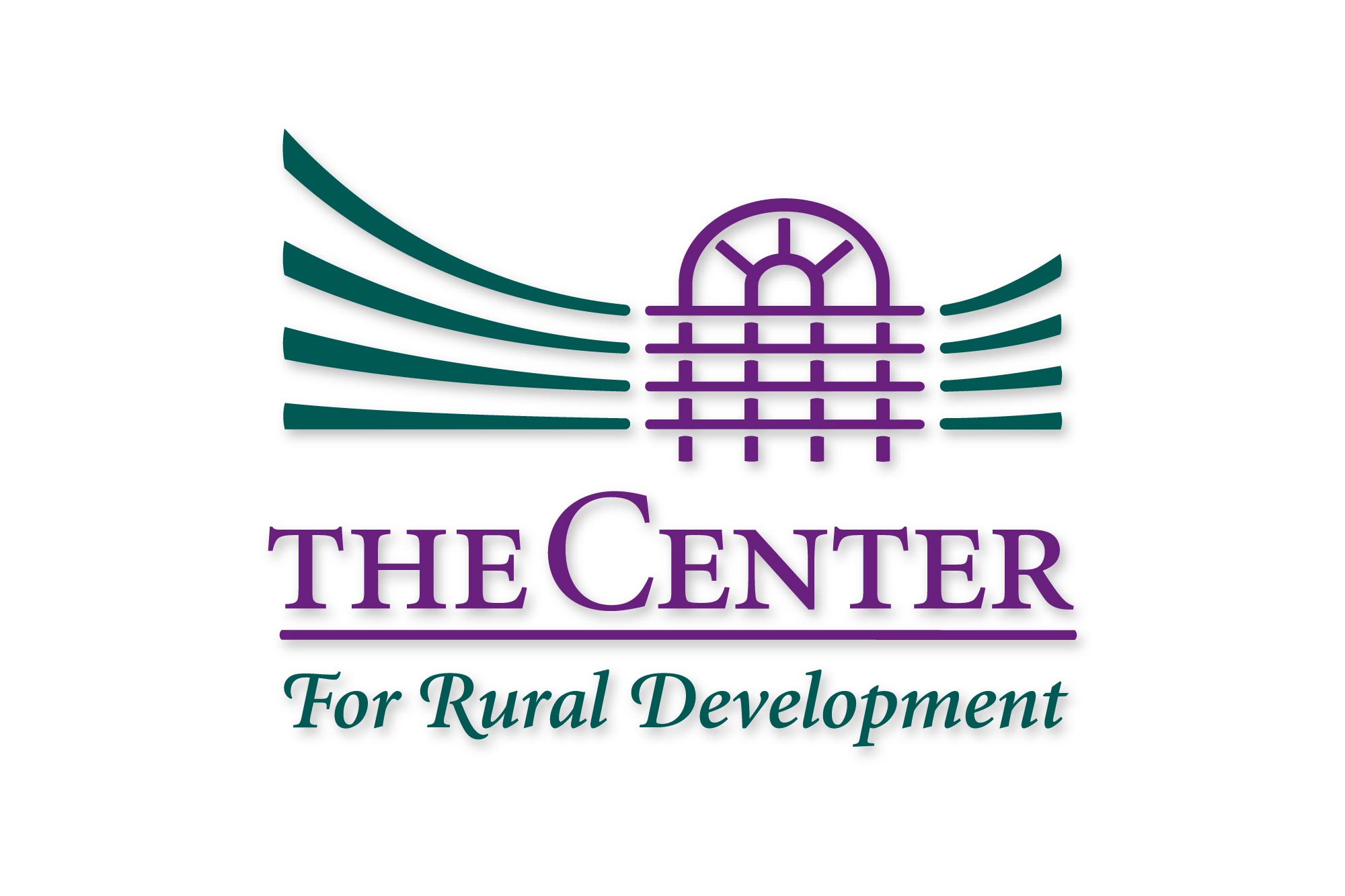 Logo for the Center For Rural Development with stylized arched top window