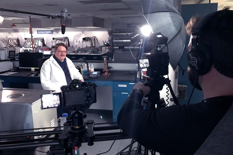 Video interview inside Hammond's E-Lab.