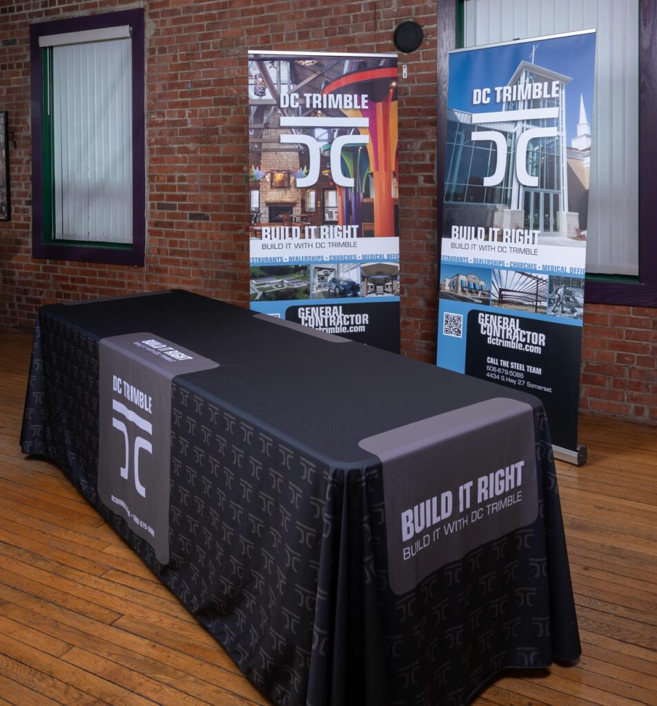 DC Trimble banners and table cover