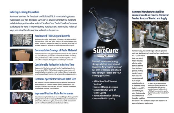 SureCure inside brochure spread.