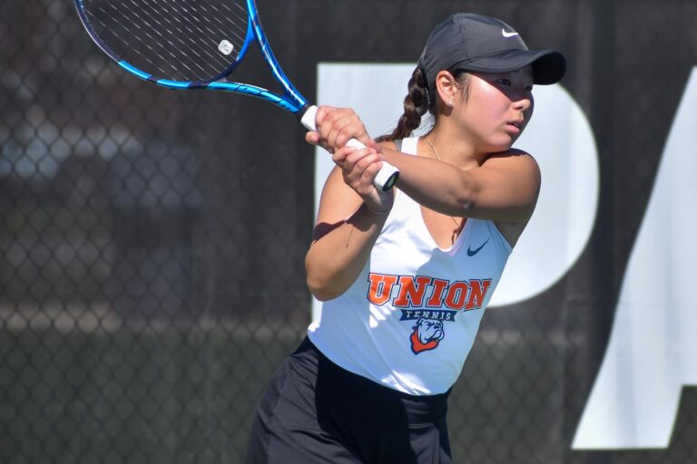 Tennis players with Union Tennis shirt