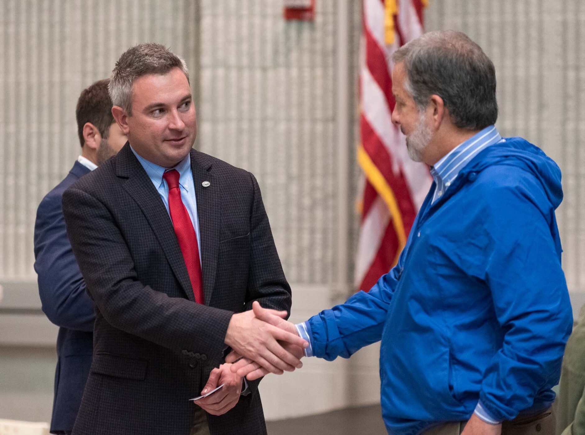 Two men shaking hands