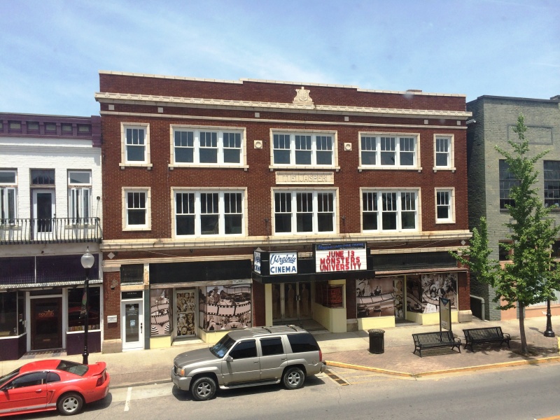 Exterior of the abandoned Virginia Theater