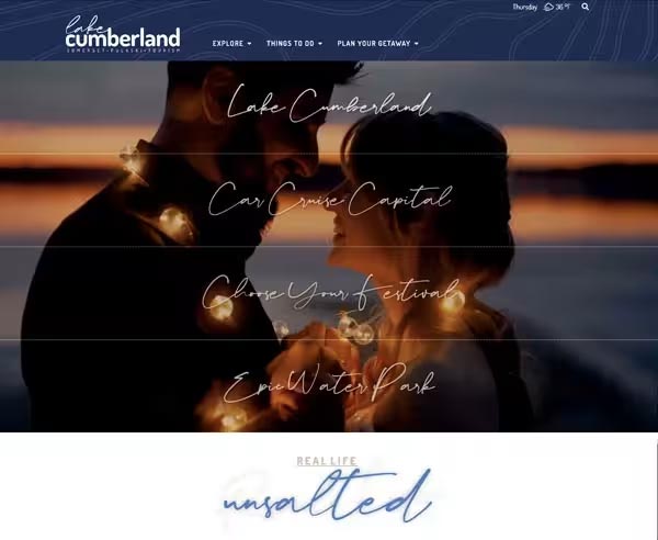 website front page preview