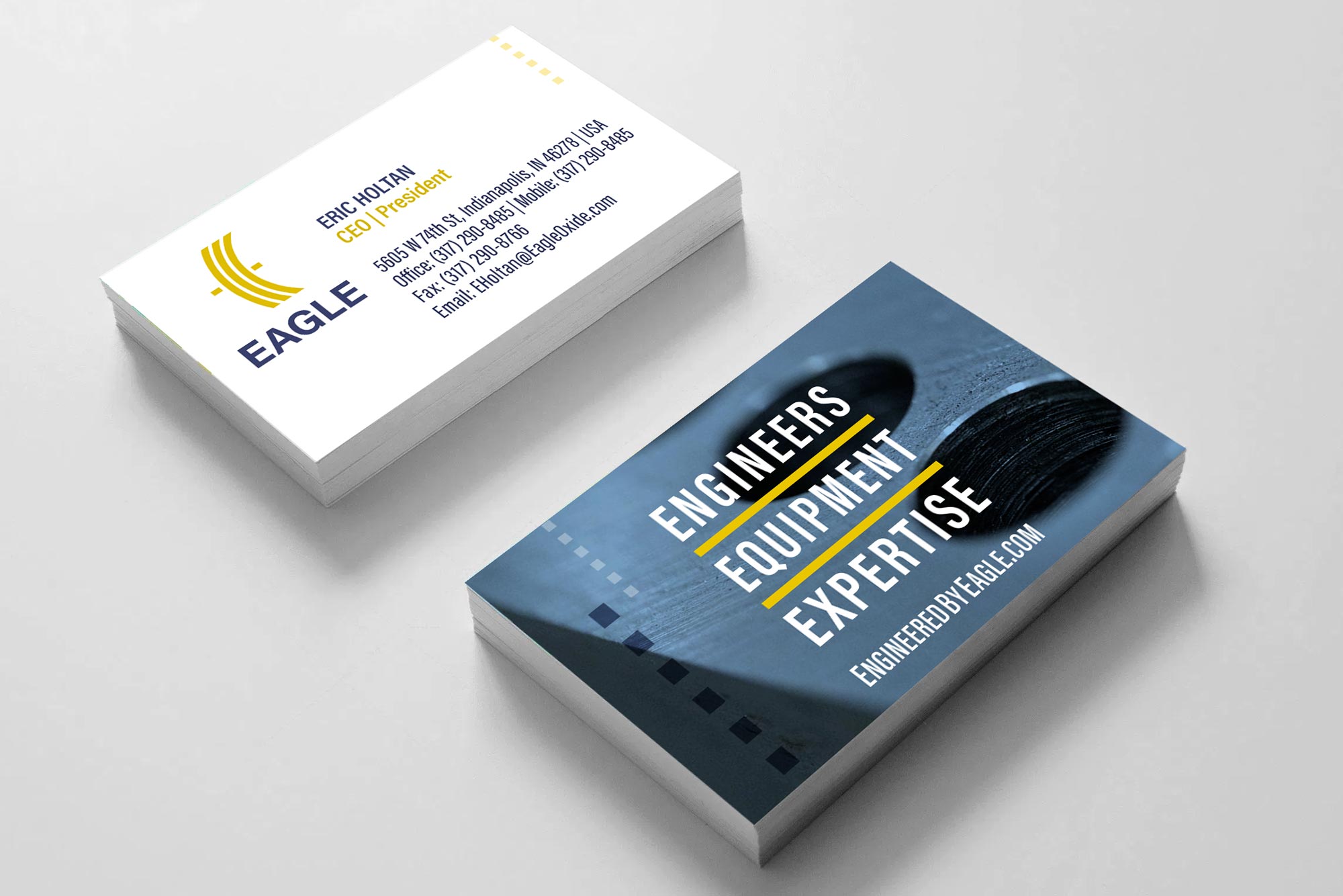 Eagle branded business cards