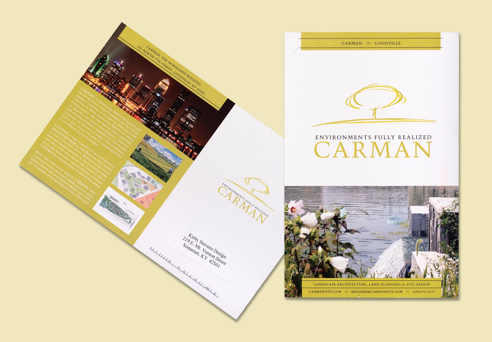 Carman landscape architects postcard