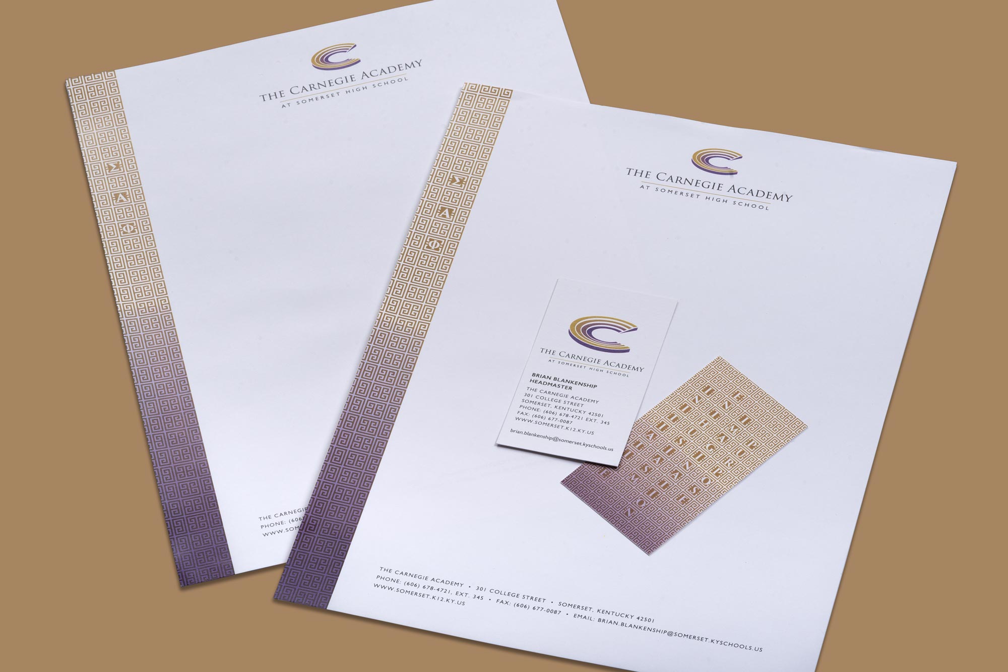 Carnegie Academy stationery