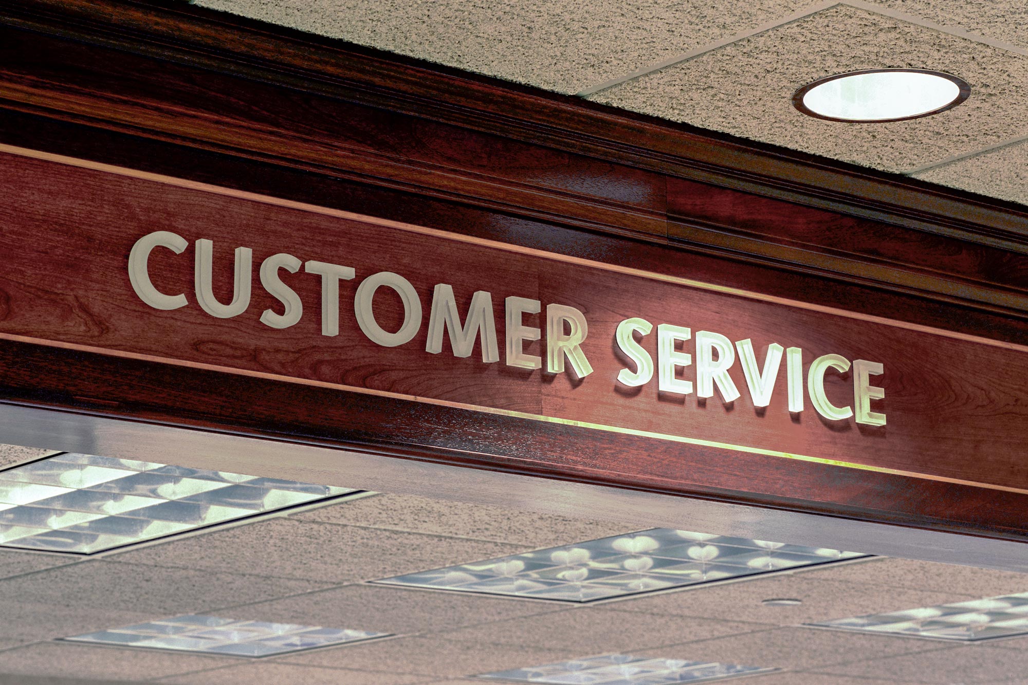 Cumberland Security Bank customer service signage