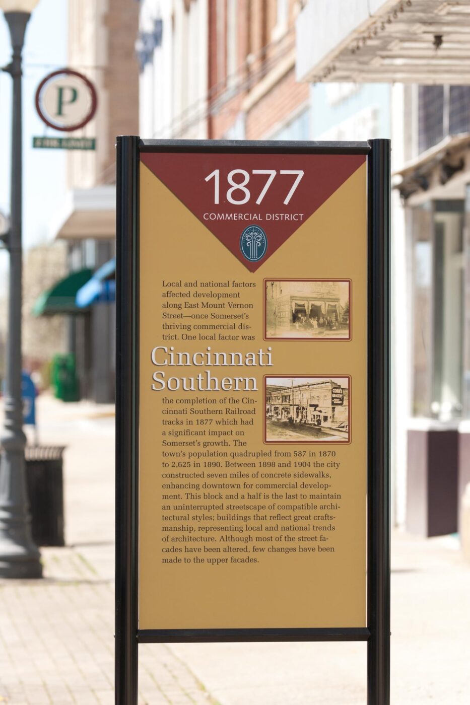 Downtown Somerset Development Corporation historic sign