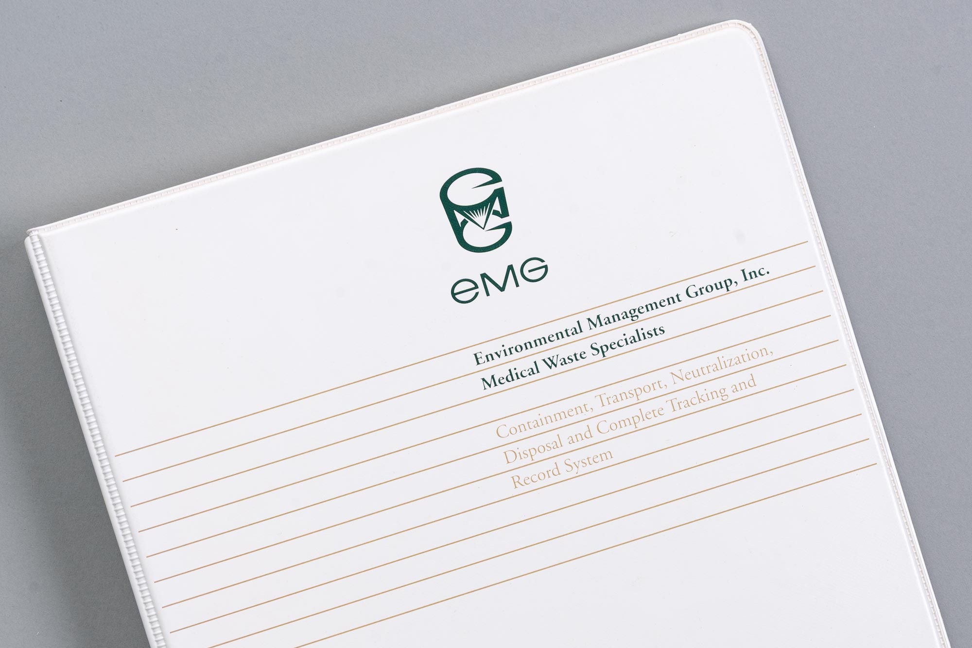 Environmental Management Group, Inc binder cover