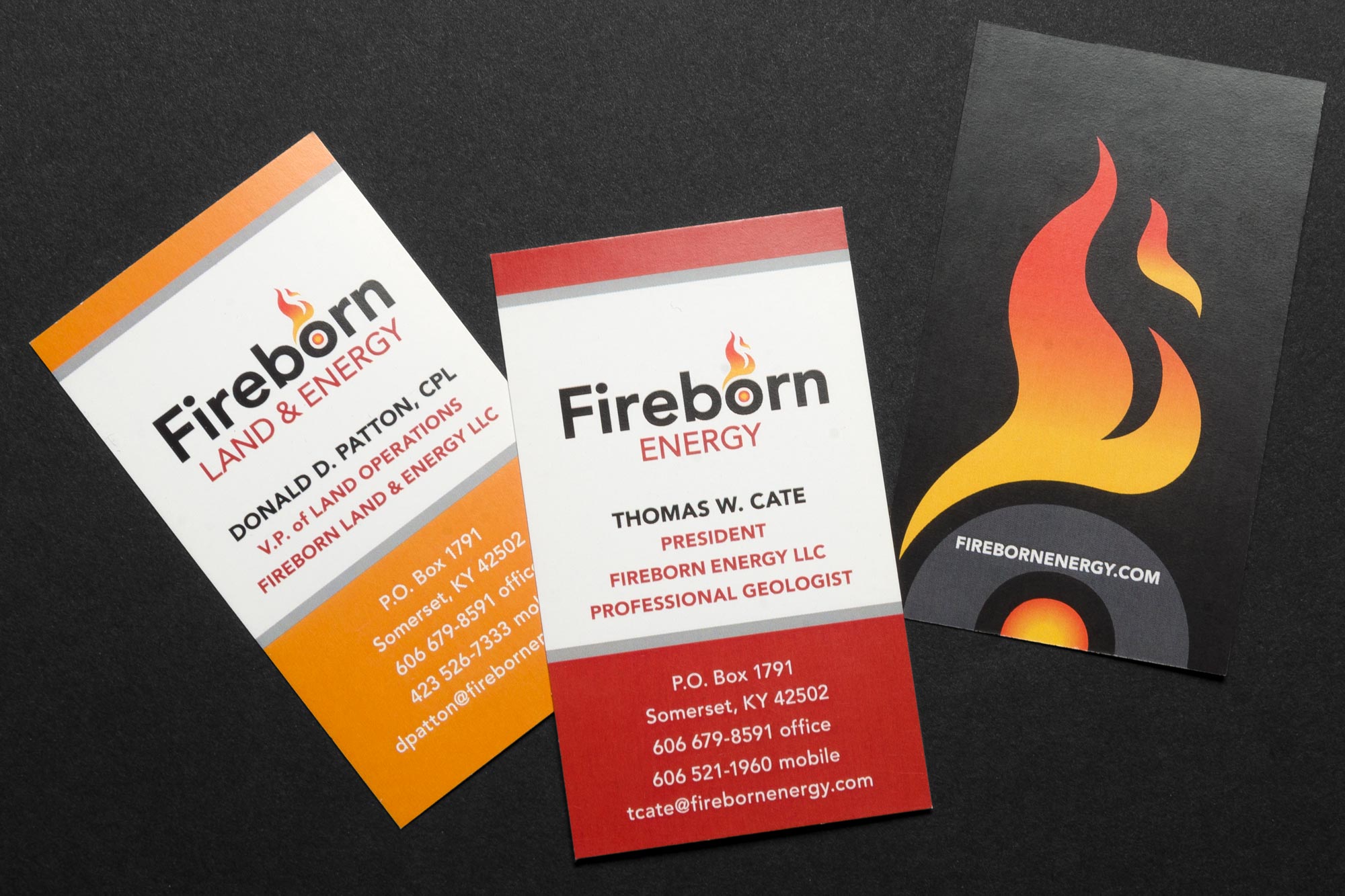 Fireborn Energy business cards