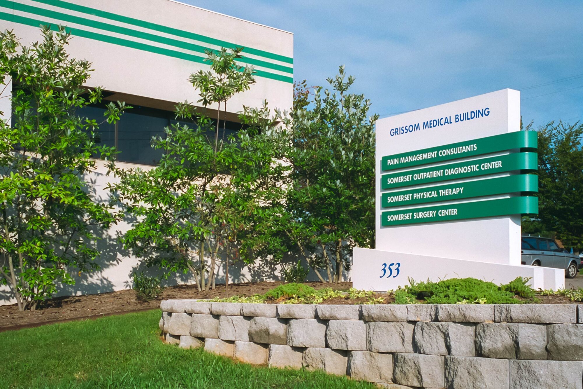 Grissom Medical Building exterior monument sign
