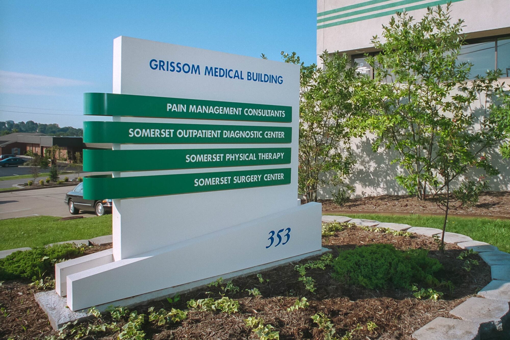 Grissom Medical Building exterior monument sign