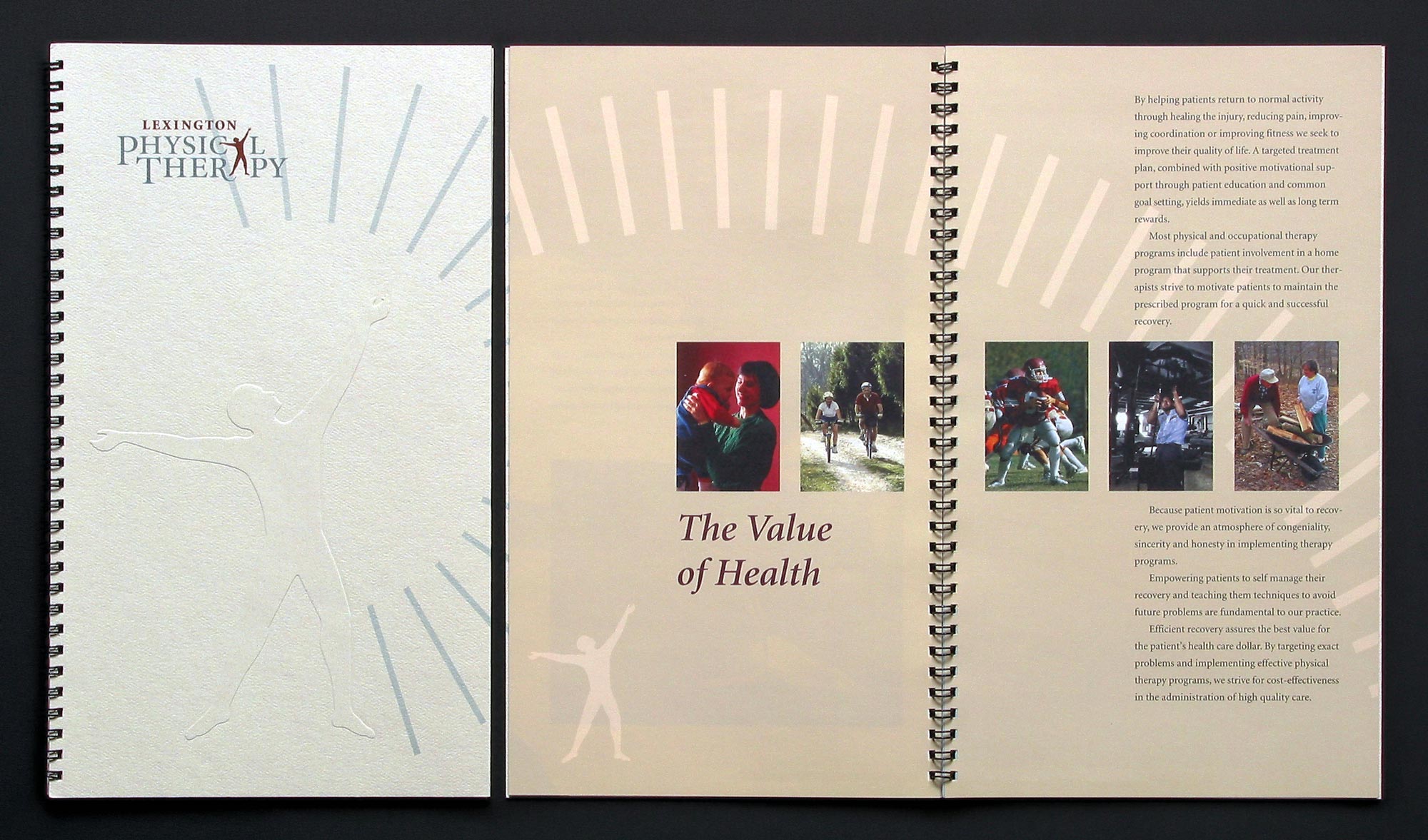 Lexington Physical Therapy brochure cover and inside spread