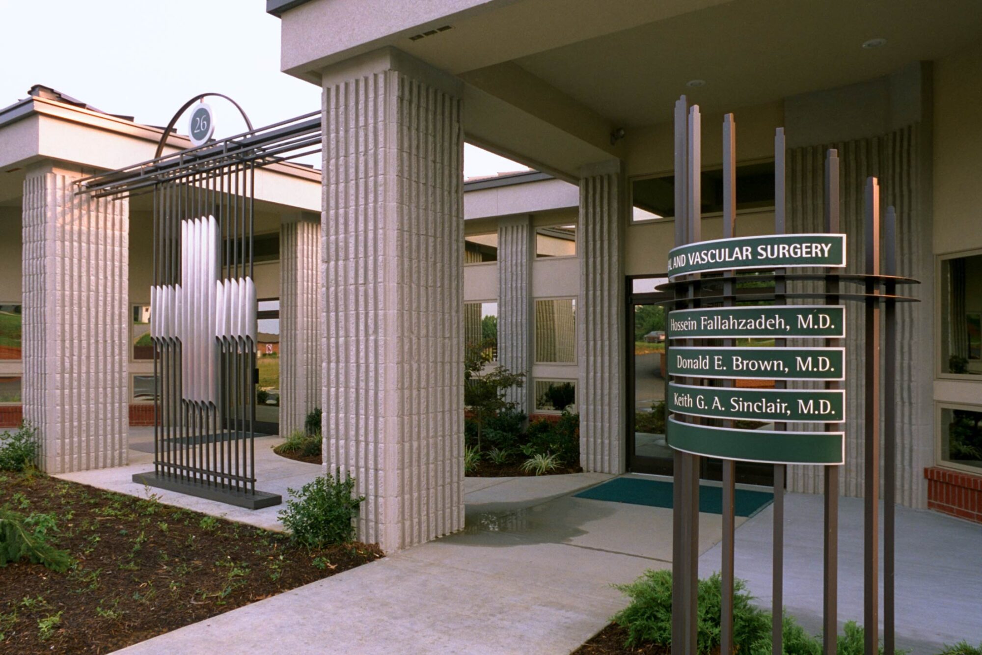 Oxford Medical entrance directory sign