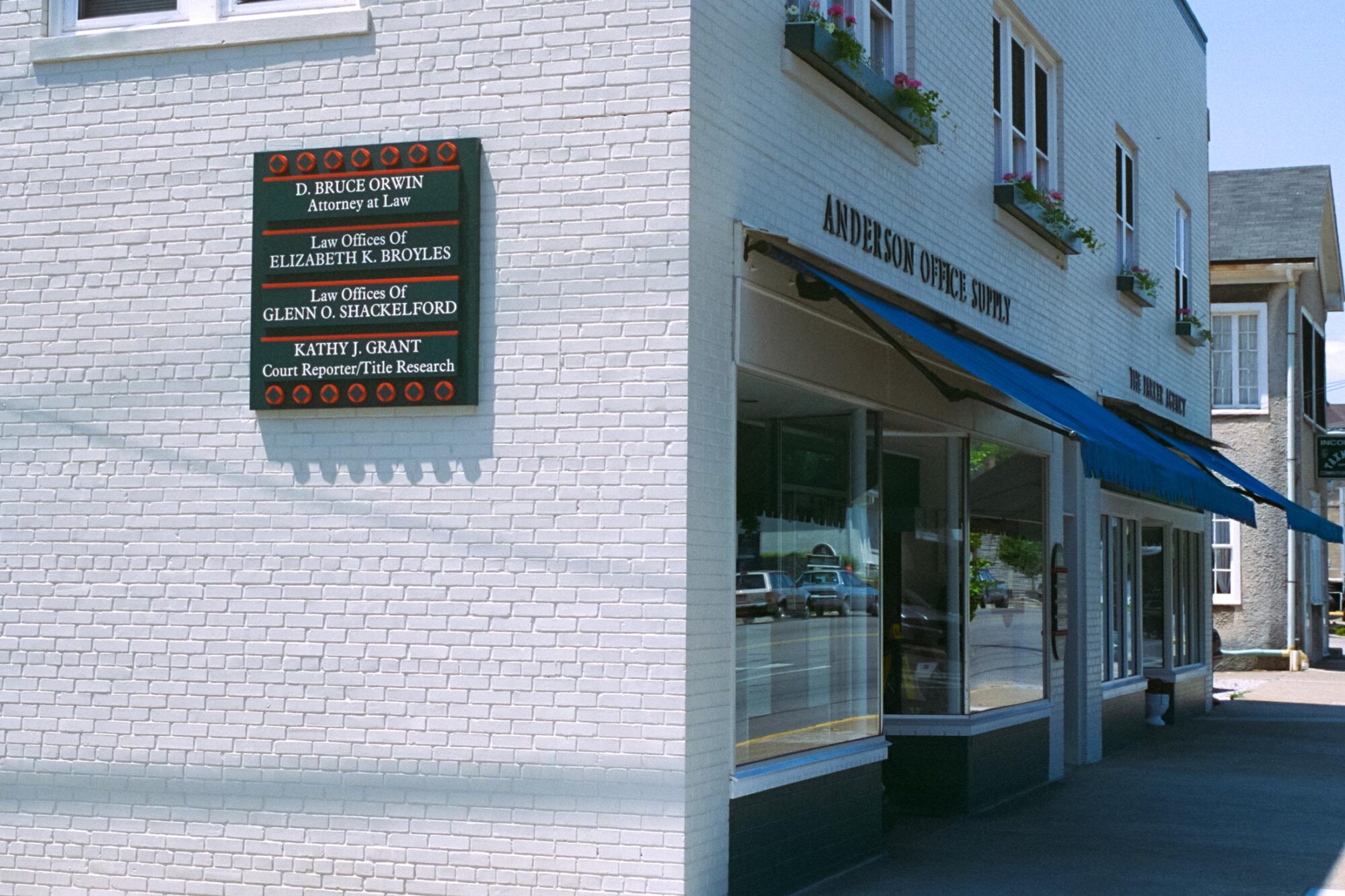 Parker Building exterior sign