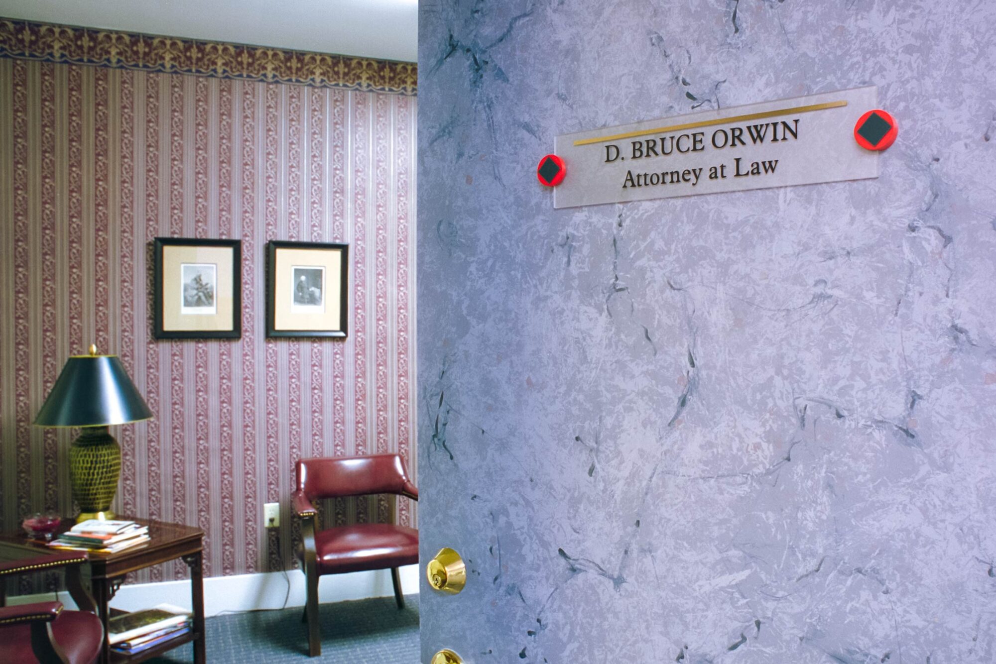 Parker Building Orwin office sign