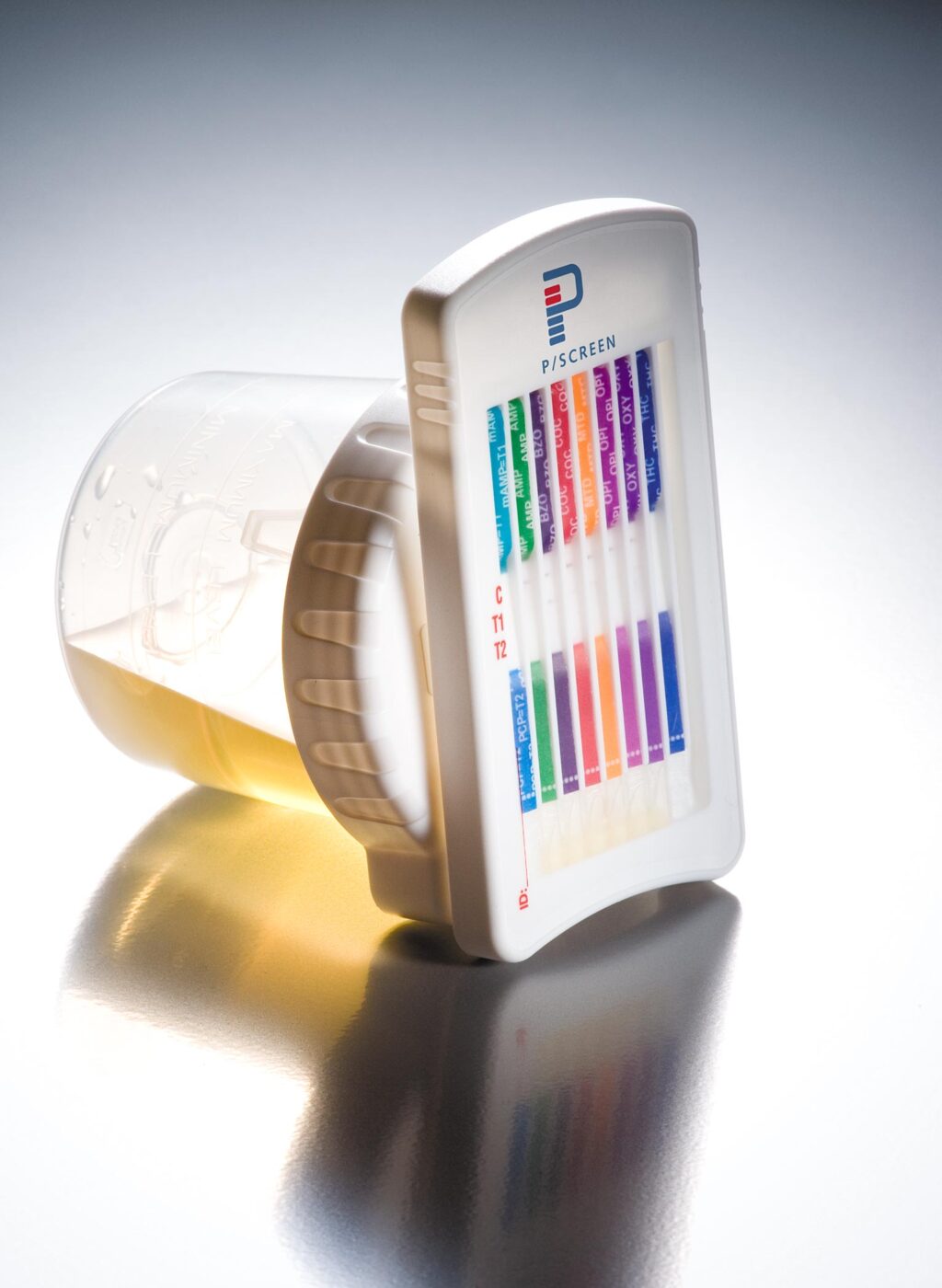 P Screen drug testing device