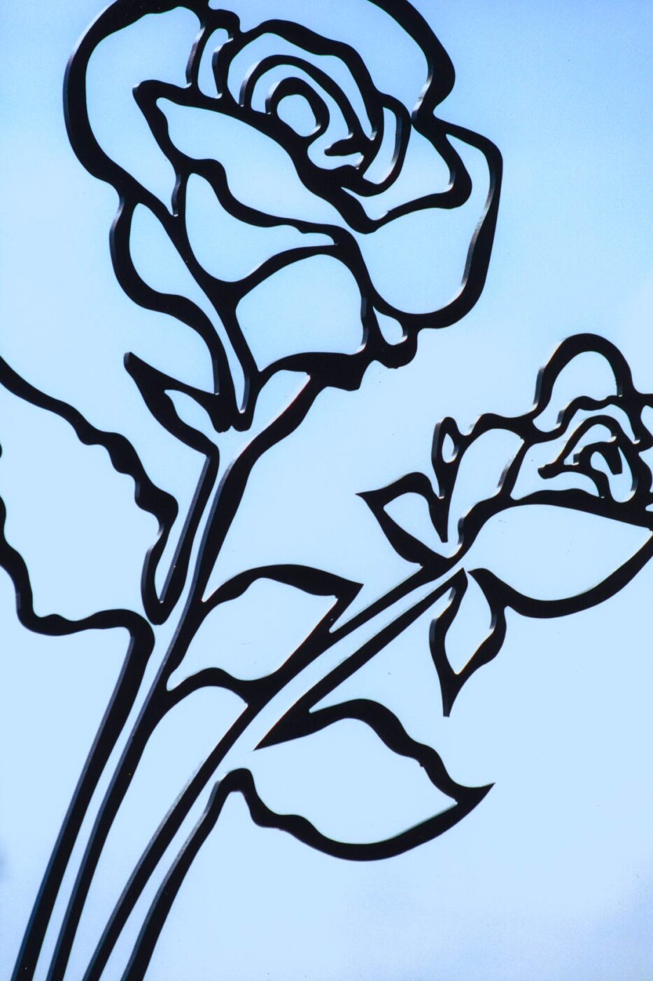 Iron flower detail from Lake Cumberland Women's Health sign