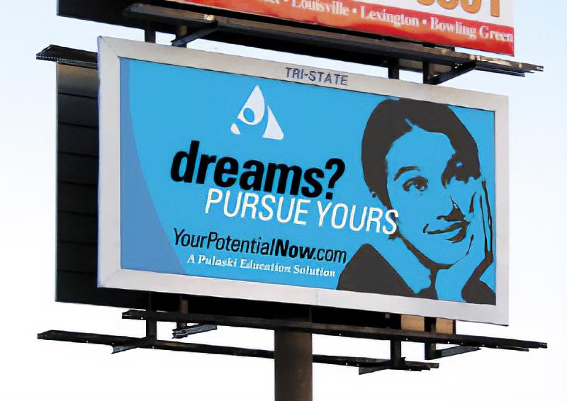 Your Potential Now billboard