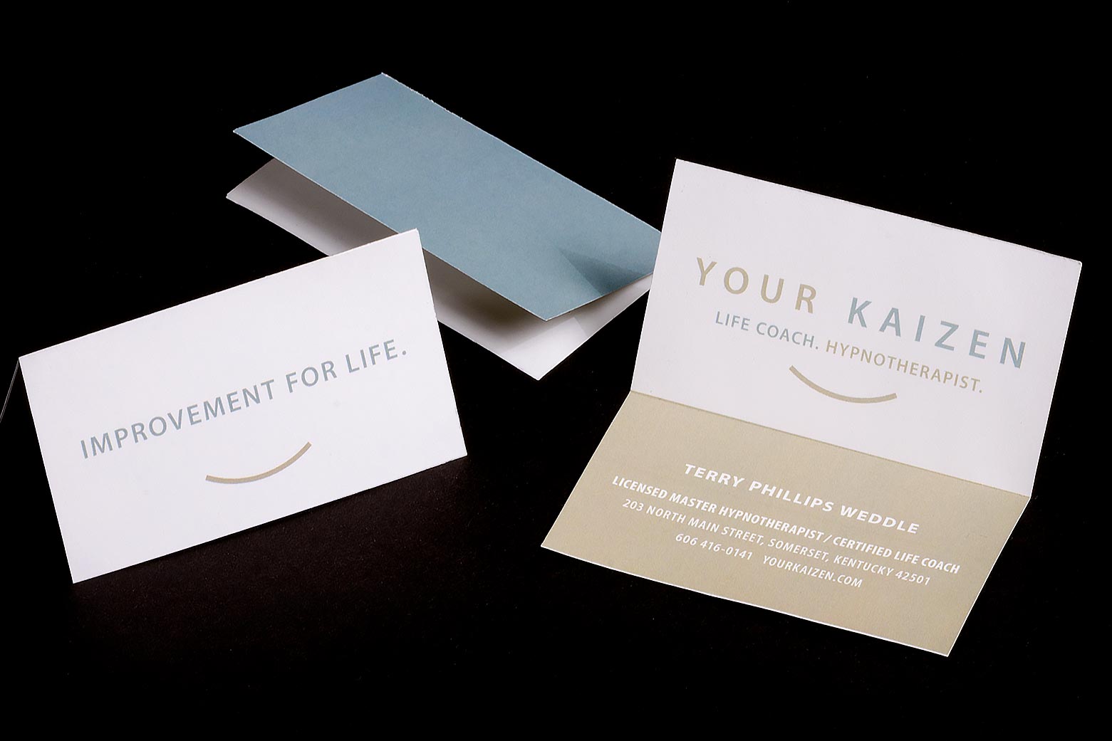 Your Kaizen folded business cards