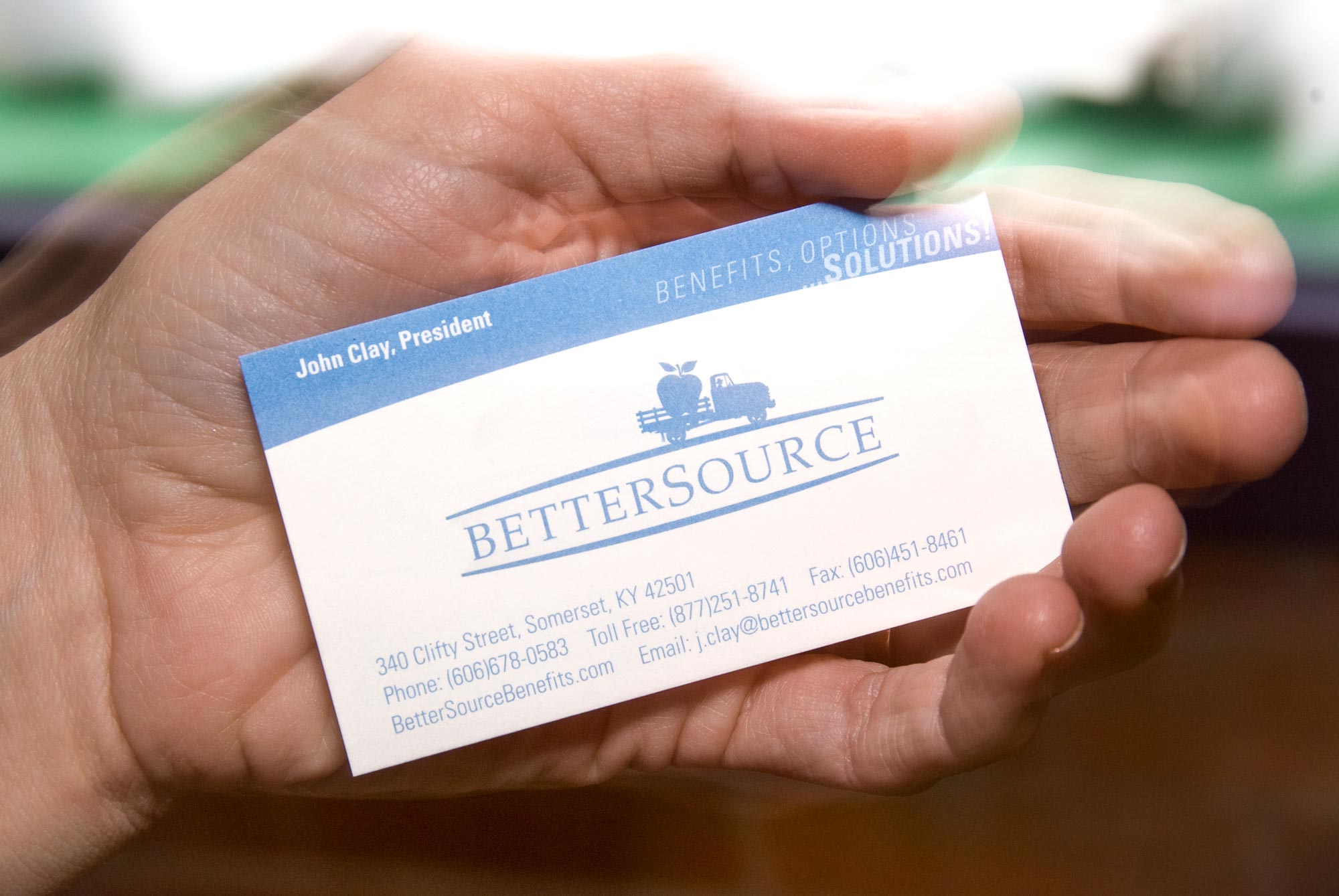 Better Source business card
