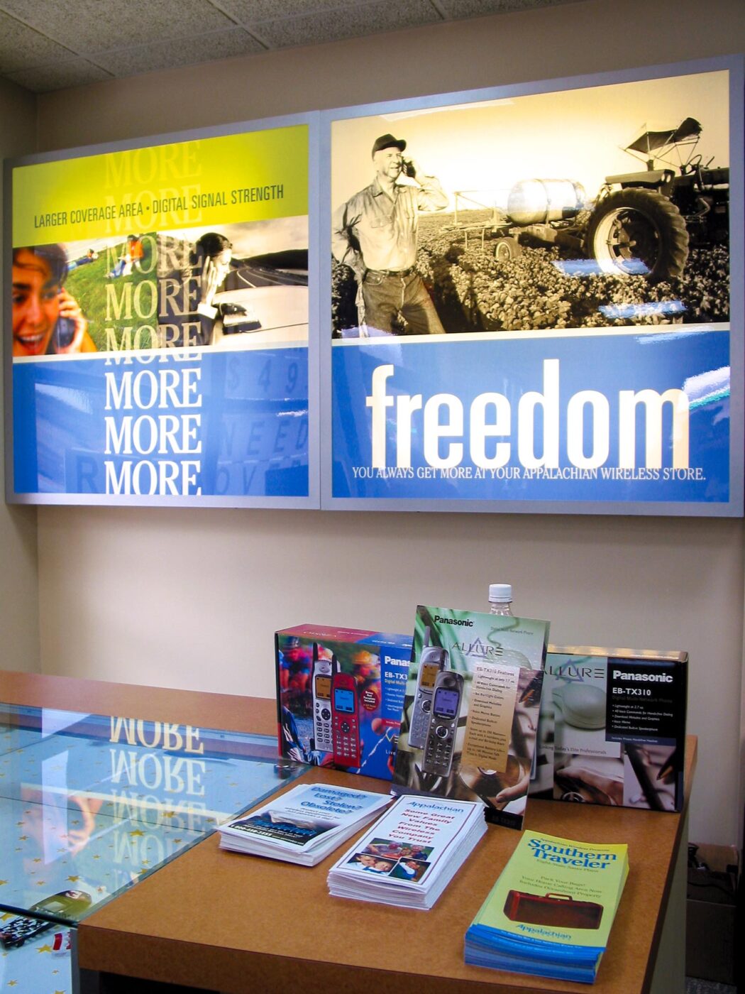 Appalachian Wireless interior signs