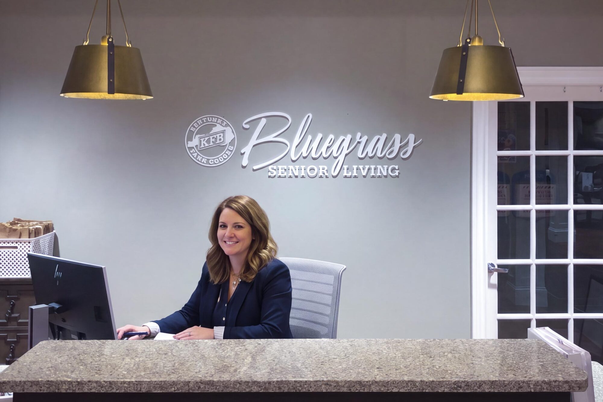 Bluegrass Senior Living reception desk