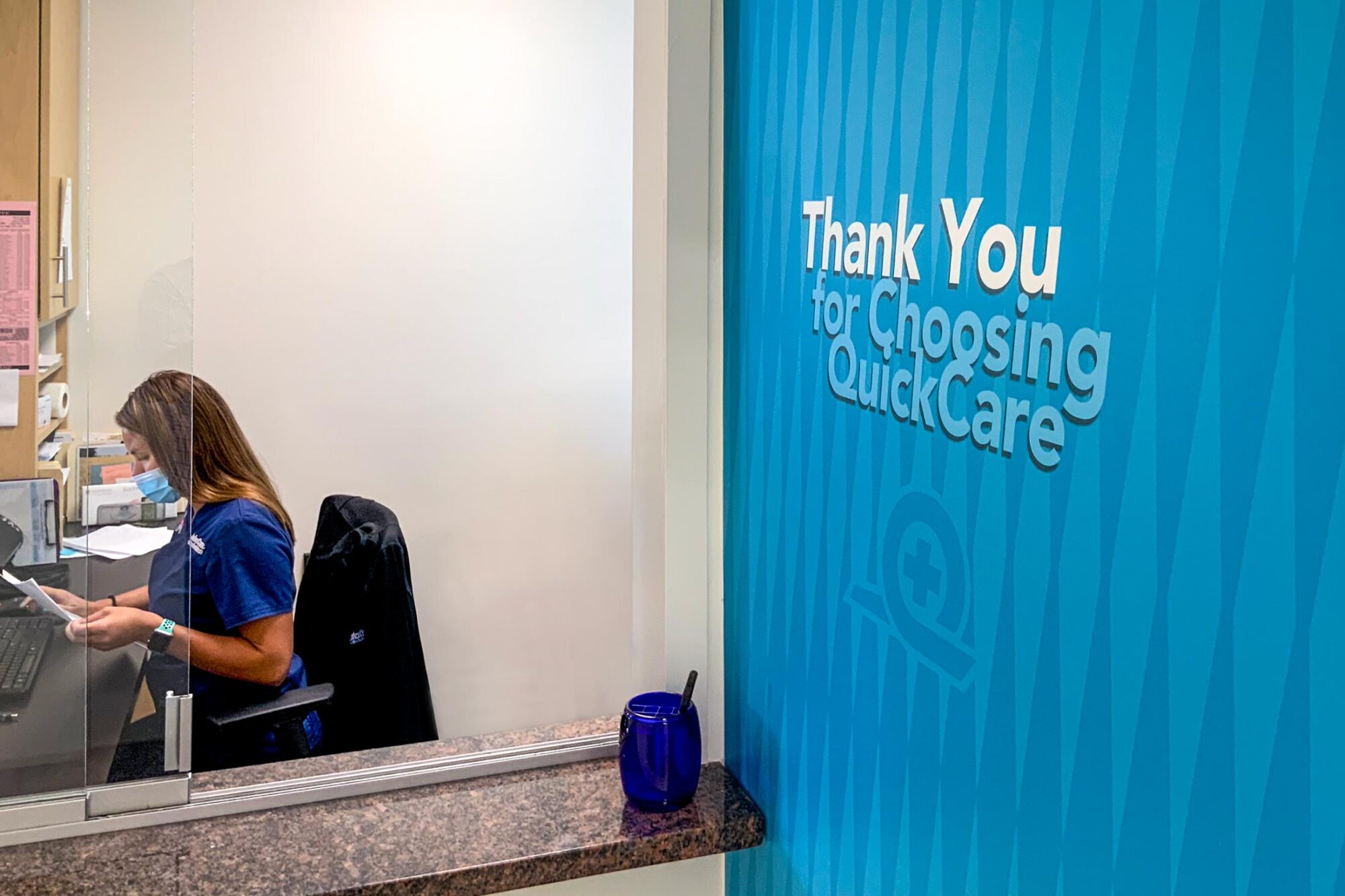 Quick Care interior wall graphics