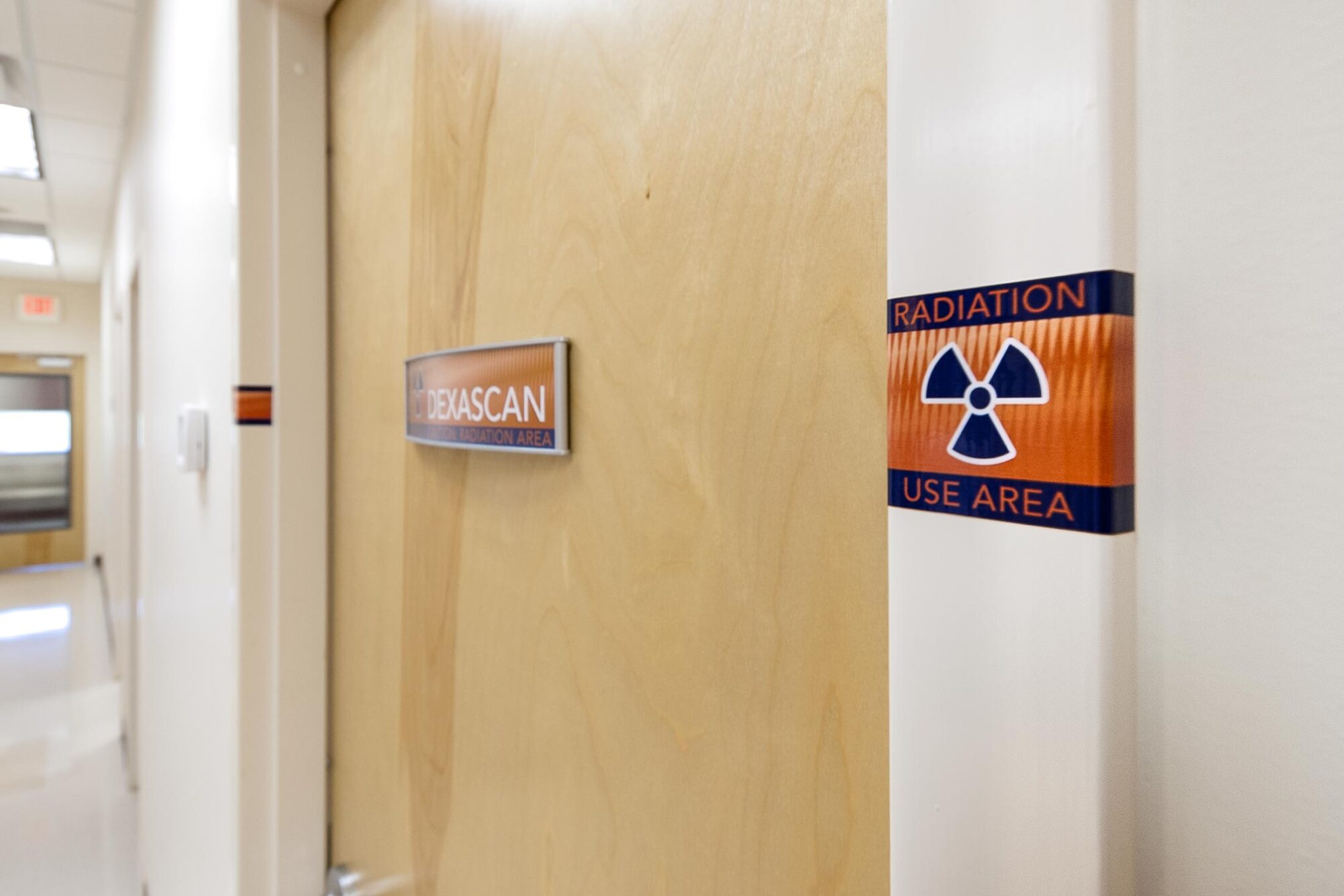 Quick Care radiation area sign