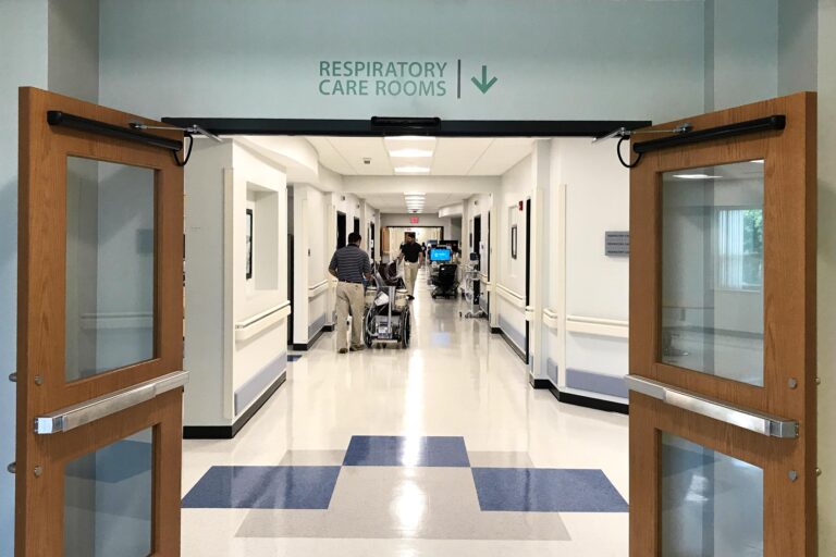 Rockcastle Regional Hospital interior directional sign